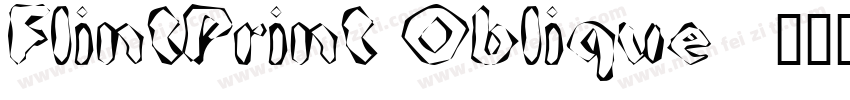 FlintPrint Oblique字体转换